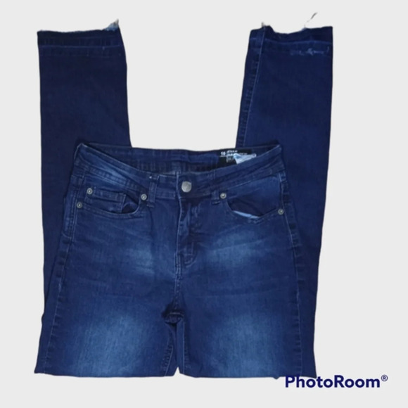 Buffalo David Bitton Evan Slim Straight Fit distressed women's jeans Size 16 - Picture 2 of 4